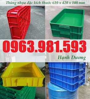 Thùng nhựa HS025, hộp nhựa có nắp