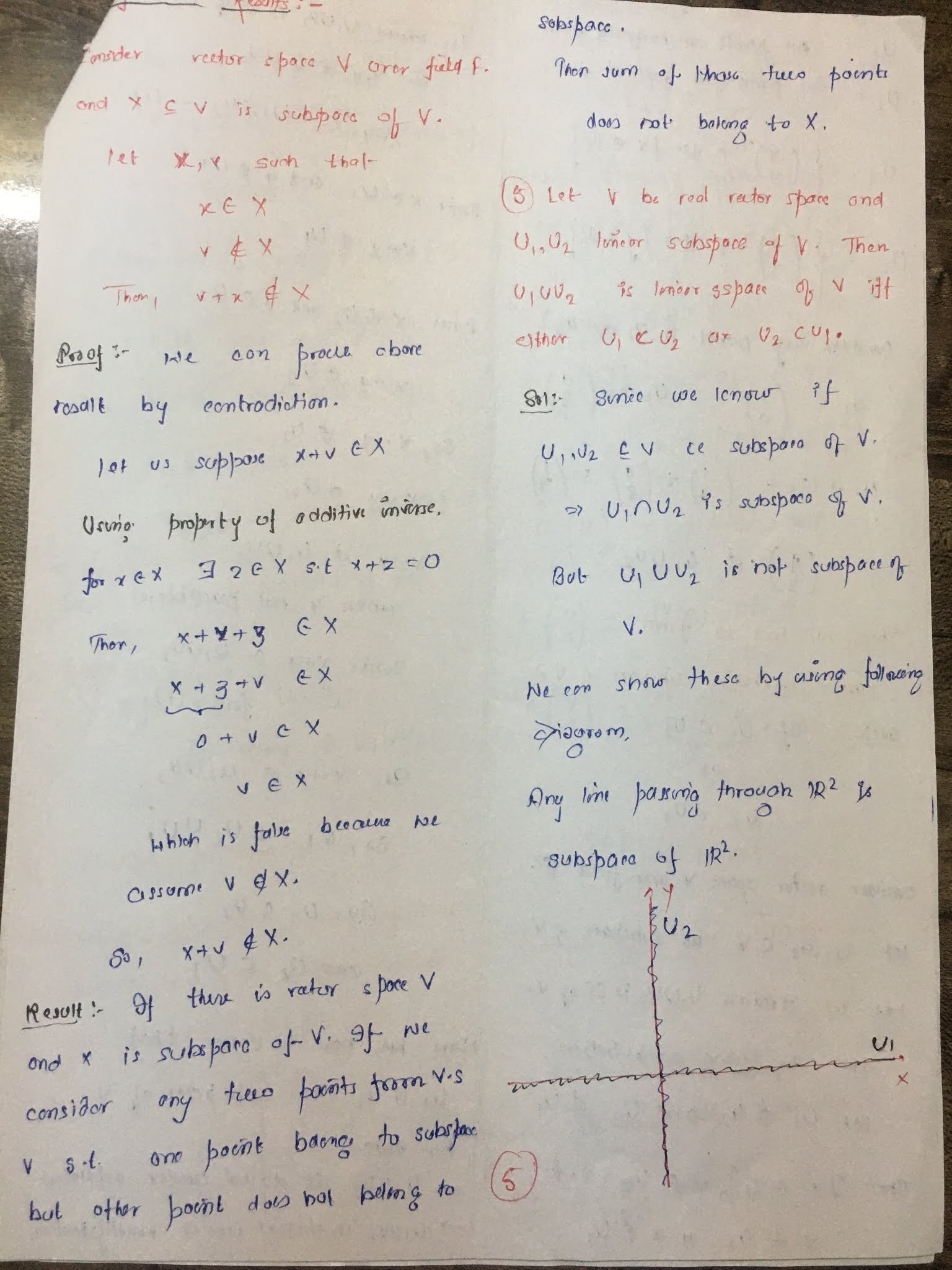 Linear Algebra problem set 2