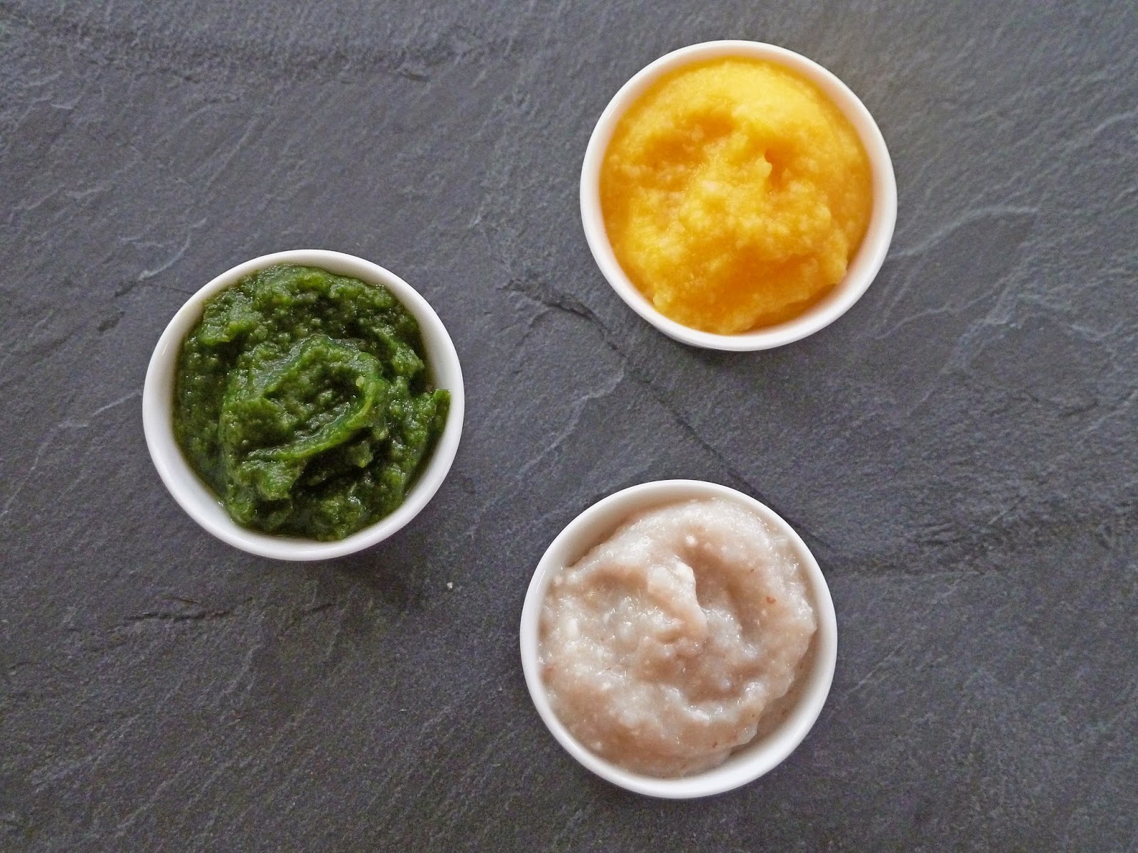 En cuisine avec Marlène Trois purées pour un bébé de 6 mois