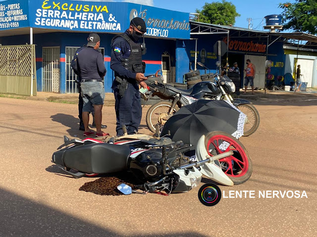 Três pessoas ficam feridas em acidente com motos na zona sul da capital – FOTOS E VÍDEO