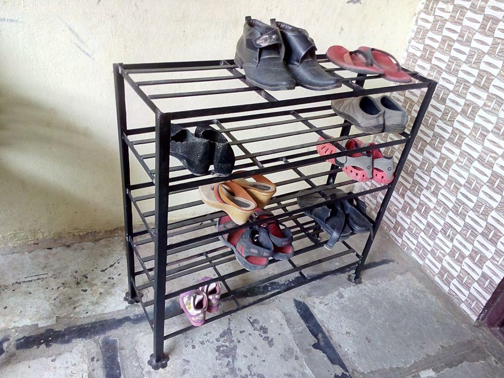 Learn New Things Big & Strong 5 Tier Metal Shoes Rack