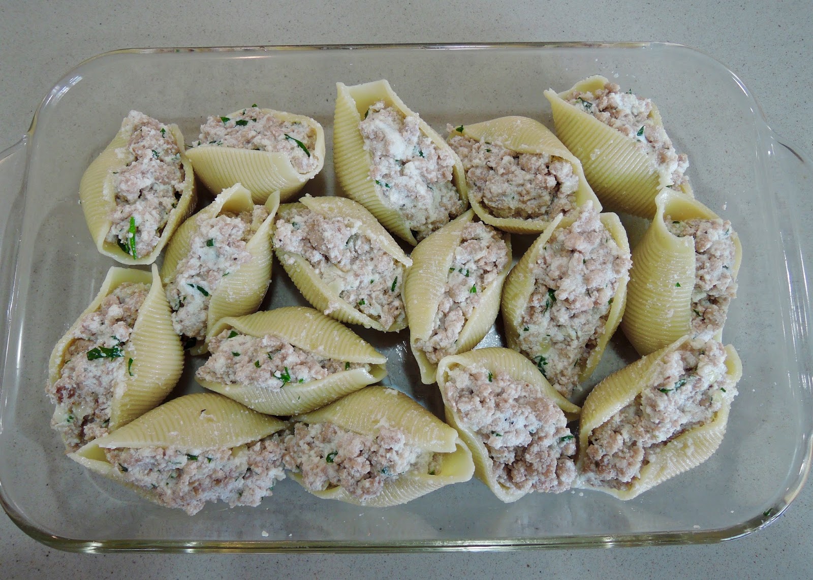 The Briny Lemon PorkStuffed Shells with Red Wine Marinara