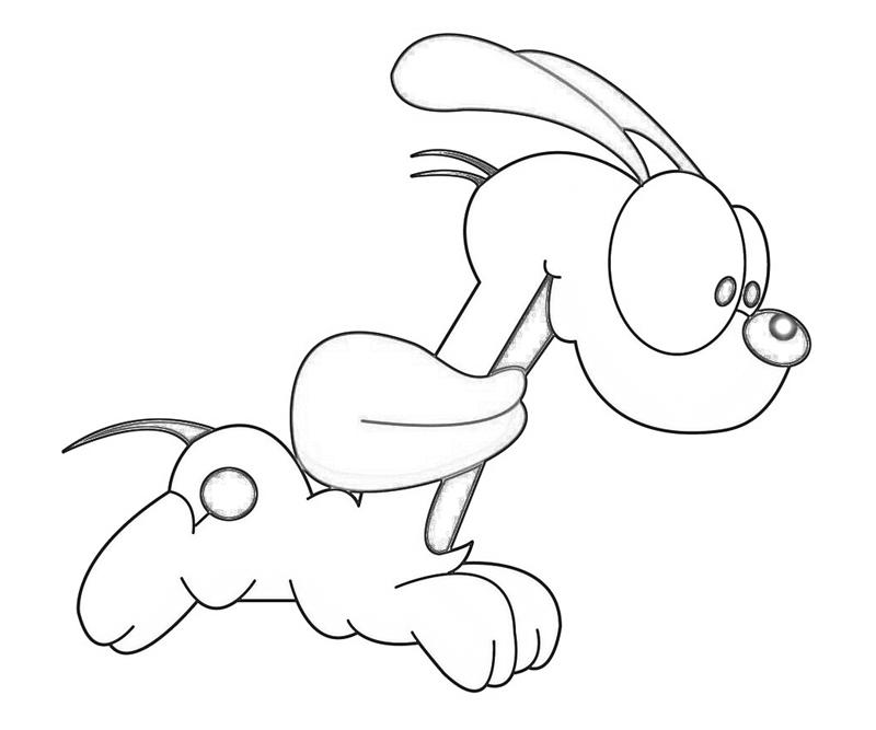 odie coloring pages - photo #9