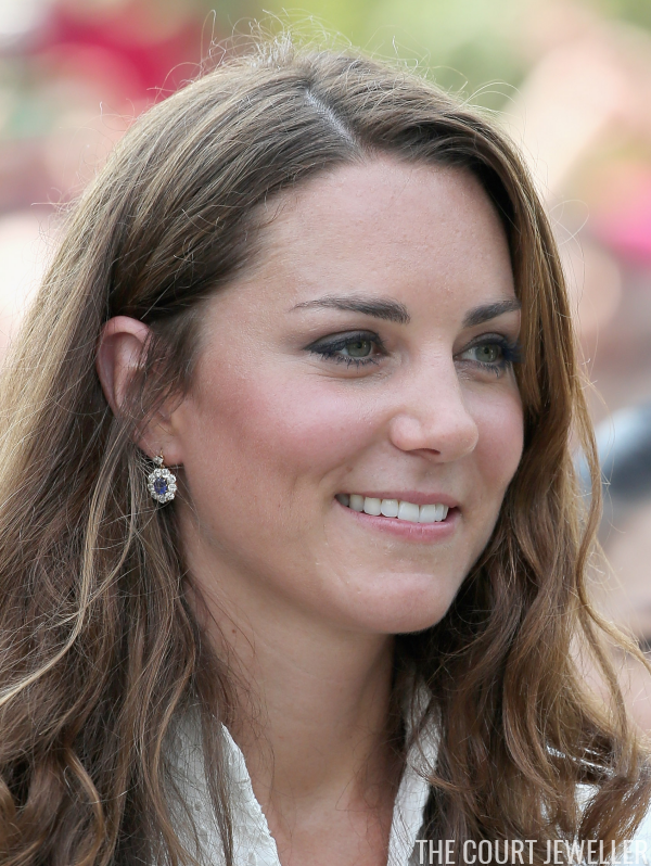 Kate's Jewelry Box: Diamond and Sapphire Cluster Drop Earrings | The ...