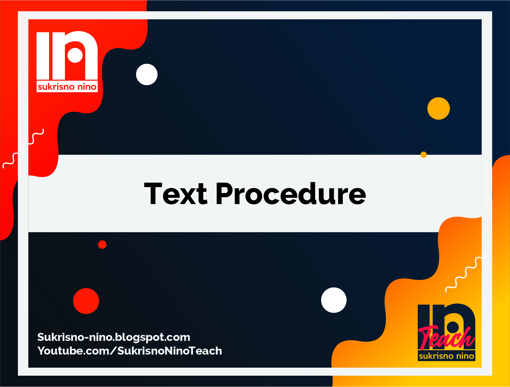 Procedure Text Sukrisno Nino