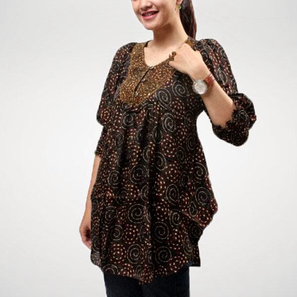 Model Baju Hamil Batik Modern - Model Baju Hamil Terbaru