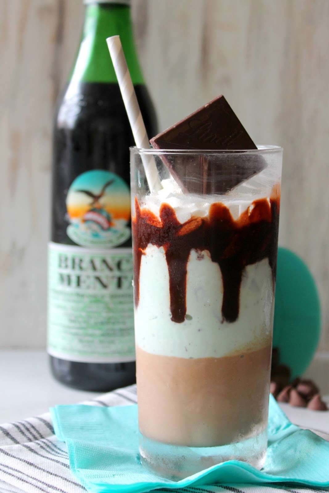 {Boozy} Mint Chocolate Milkshake Brancamenta The Kitchen Prep Blog