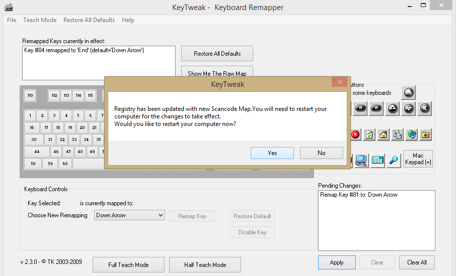 KEYTWEAK_install.exe. KEYTWEAK. KEYTWEAK как пользоваться. Restore keys