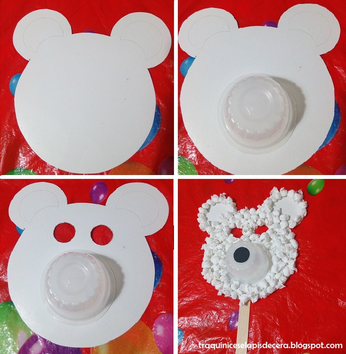 Máscara de urso polar Máscara de urso polar