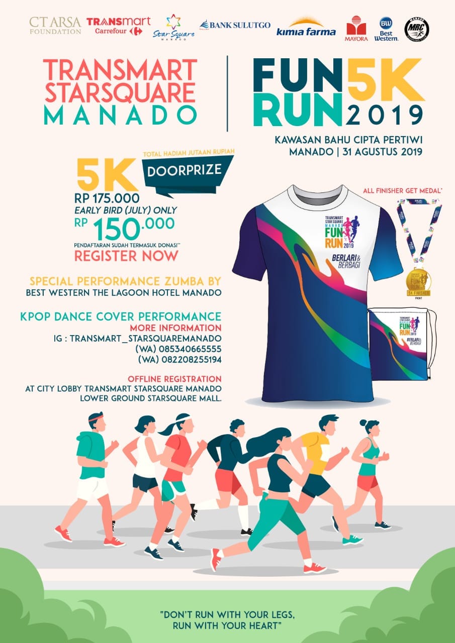 Transmart Star Square Manado - Fun Run • 2019