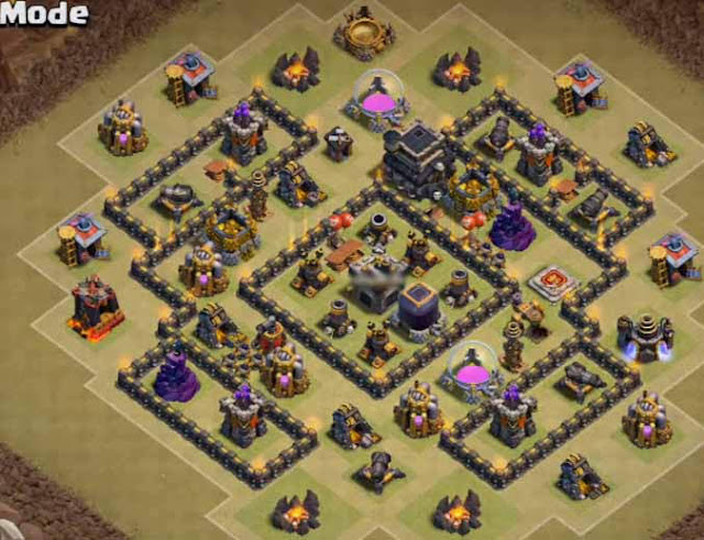 Base Town Hall 7 Clash of Clans War