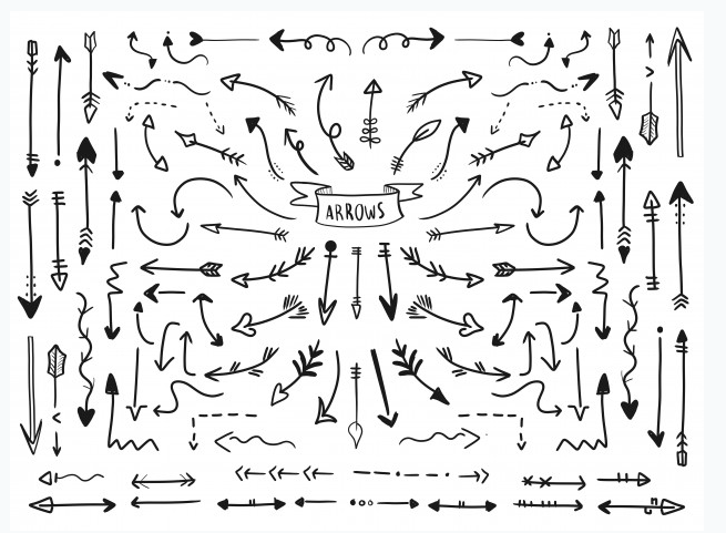 Risultati Immagini Per Frecce Disegni Tipos De Letras Flechas