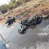 Motos pegam fogo após colidirem na Bahia
