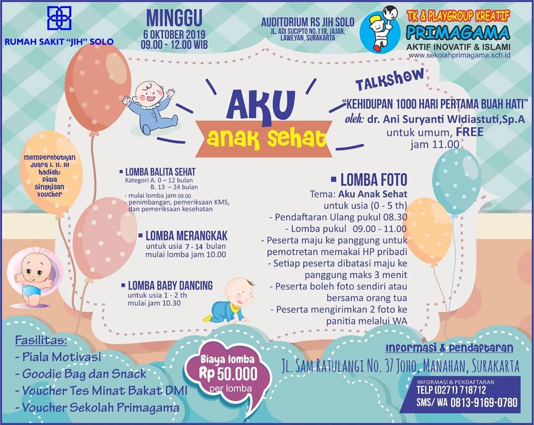 Lomba Anak Balita AKU ANAK SEHAT 2019 - lomba foto bayi balita anak 2021