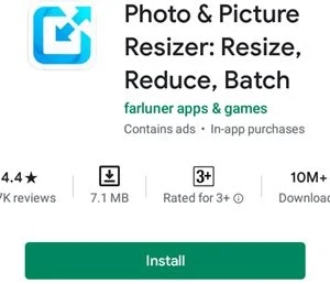photo and picture resizer app