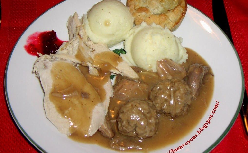 Traditionnel menu de Noël
