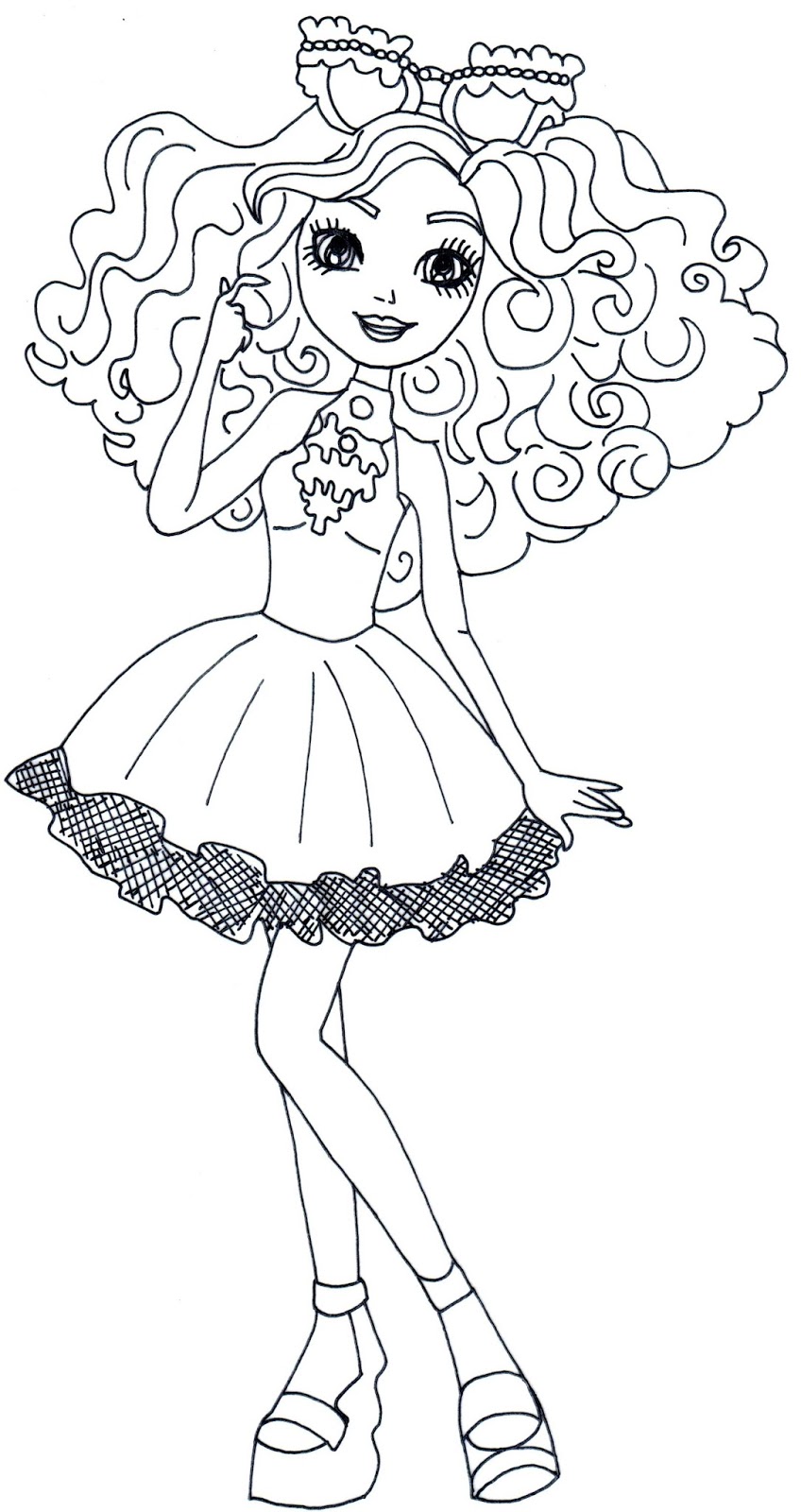 maddie hatter coloring pages - photo #32