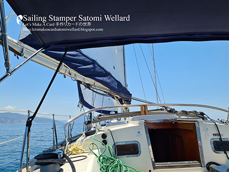 Life on Sailing Boat SATOMI on Meganisi Island in Greece  by Sailing Stamper Satomi Wellardギリシアでの船上生活メガニシ島