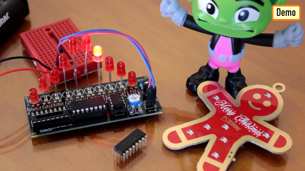 Led Chaser Circuits Using Ic4017 And Arduino