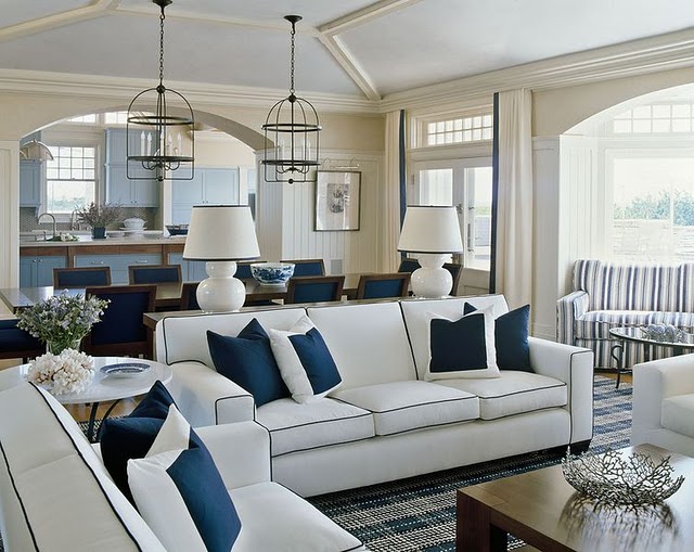Southgate Residential Blue and White Interiors