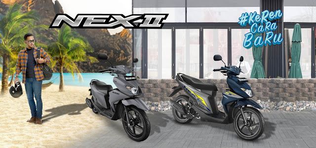 Pilihan Warna dan Spesifikasi Suzuki Nex II 2021 Pilihan Warna dan Spesifikasi Suzuki Nex II 2021