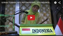 QORIAH TERBAIK I MTQ INTERNASIONAL 2014 INDONESIA (HJ. MIFTAHUL JANNAH)