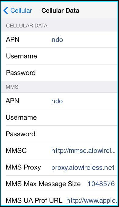Cricket apn settings for iPhone updated
