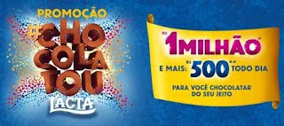 Cadastrar Nova Promoção Lacta Chocolatou 1 Milhão Reais e 500 Reais Todo Dia