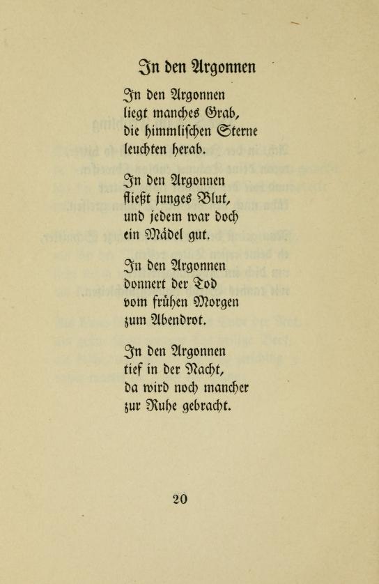 Forgotten Poets Of The First World War August 2019