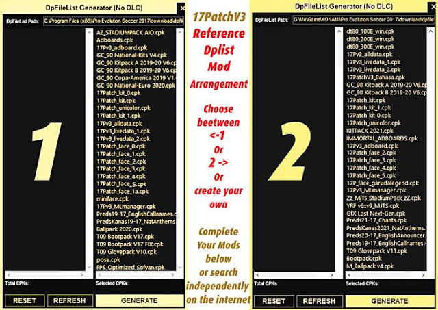 PES 2017 DPFILELIST GENERATOR V1.8 - PES 2017 Gaming WitH TR in 2023