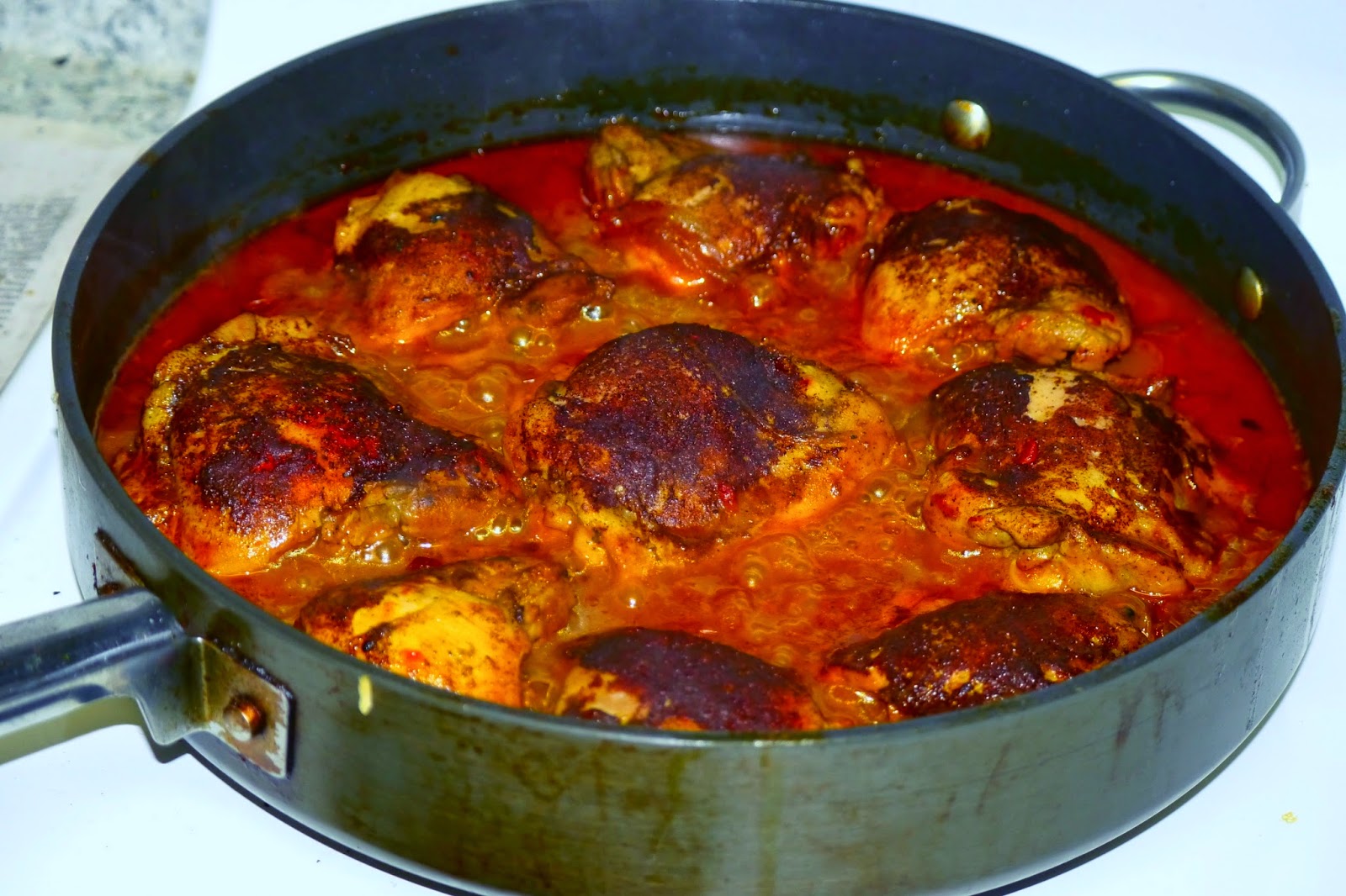 Persian style cinnamon crusted chicken