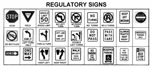 List Of Nc Road Signs