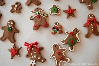 salt dough gingerbread ornaments
