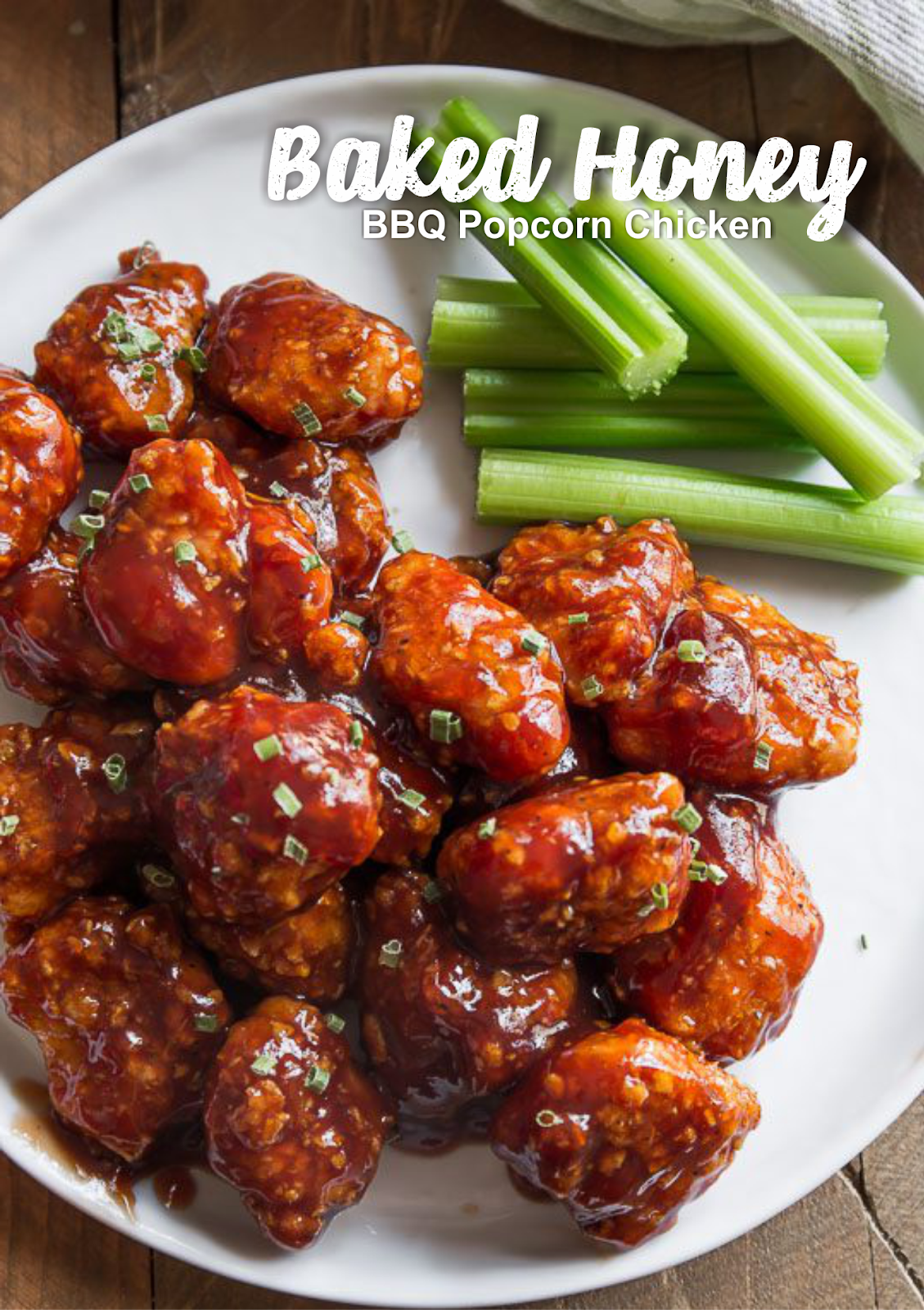 Baked Honey BBQ Popcorn Chicken Recipe Spesial Food