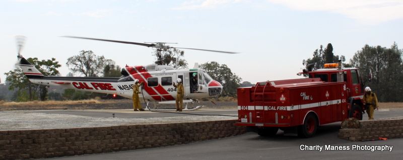 Copper Gazette: CalFire Helicopter refueling