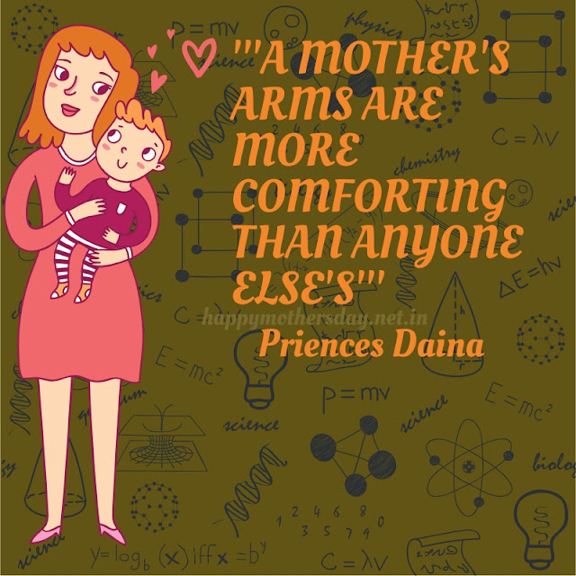 A mother's arms are more comforting than any one else's