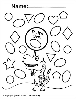dinosaur preschool free printable coloring pages for preschoolers pre k coloring basic shapes for kids