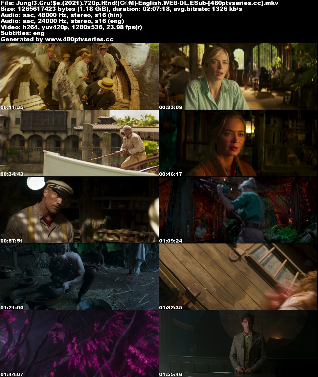 Download Jungle Cruise (2021) 1.2GB Full Hindi Dual Audio Movie Download 720p Web-DL Free Watch Online Full Movie Download Worldfree4u 9xmovies