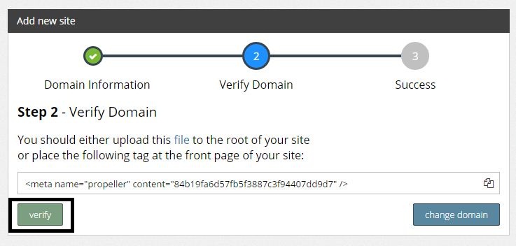 Site verification. Step verified amateurs.