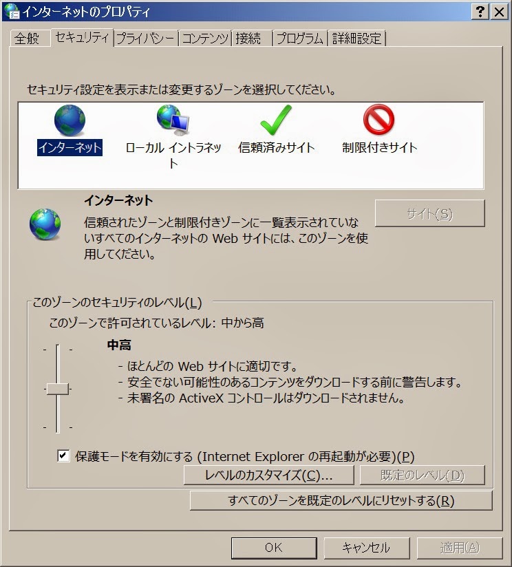Commandlist internet properties 