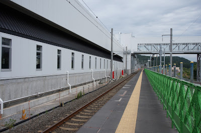 津軽今別駅函館方面仮設ホーム