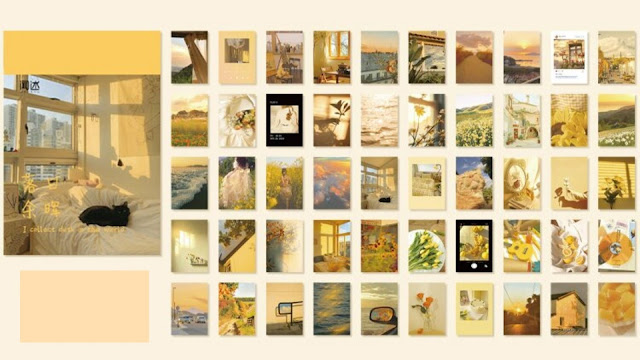 Yellow themed sticker book Yellow themed sticker book