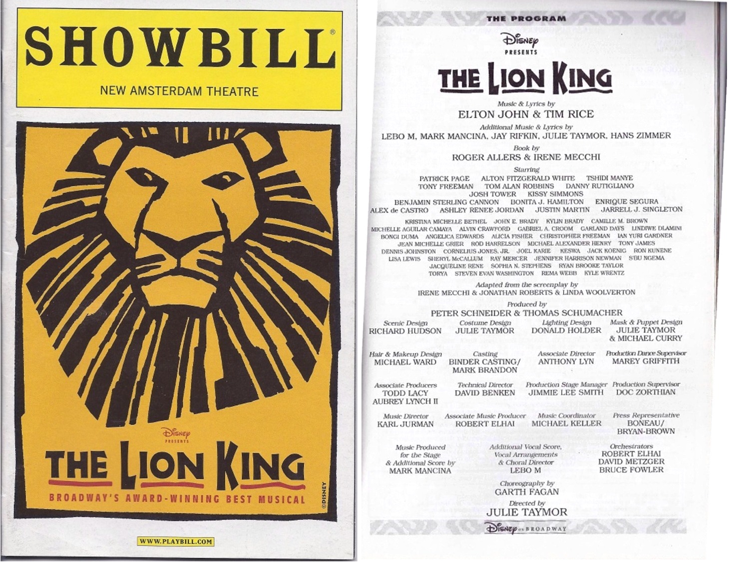 Playbill Template Word