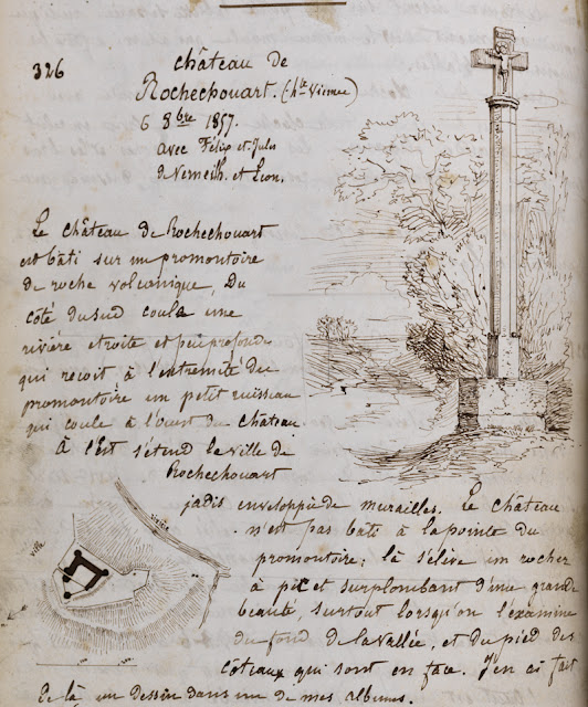 Exemple de note archéologique manuscrite de Leo Drouyn