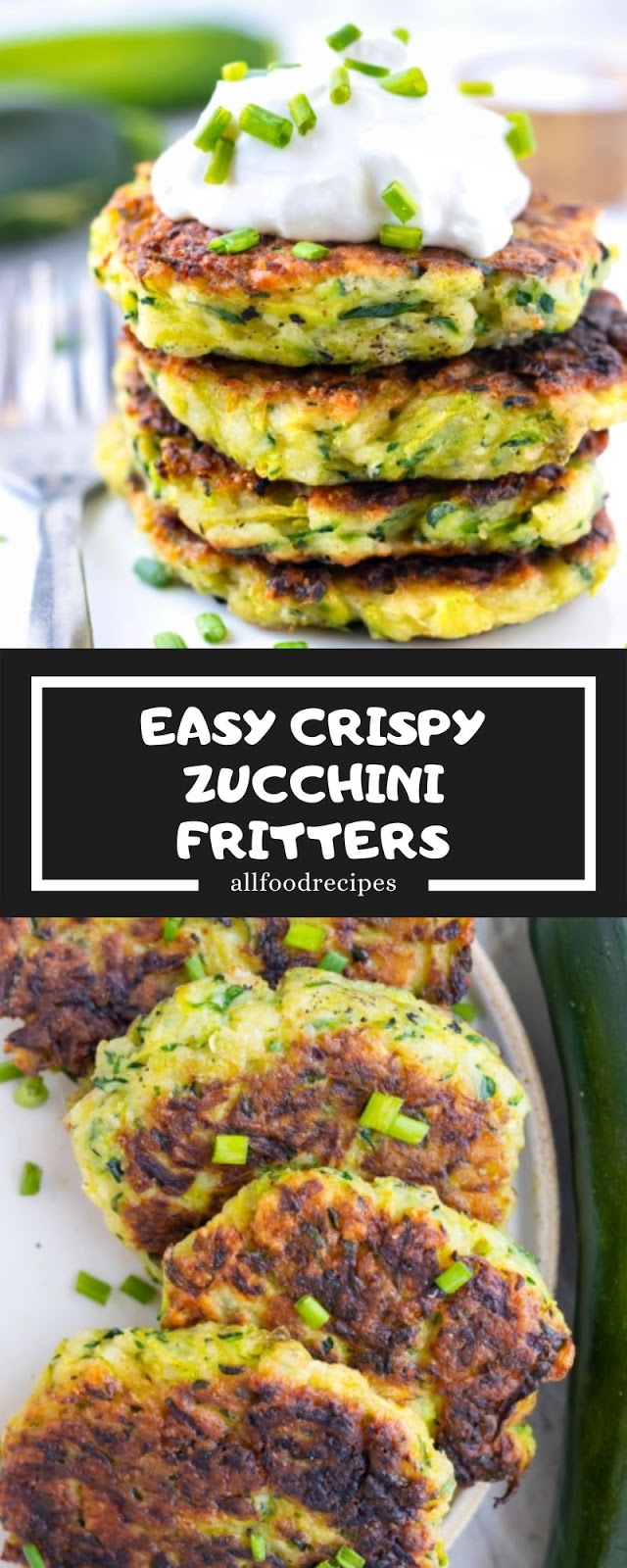 EASY CRISPY ZUCCHINI FRITTERS - All food recipes