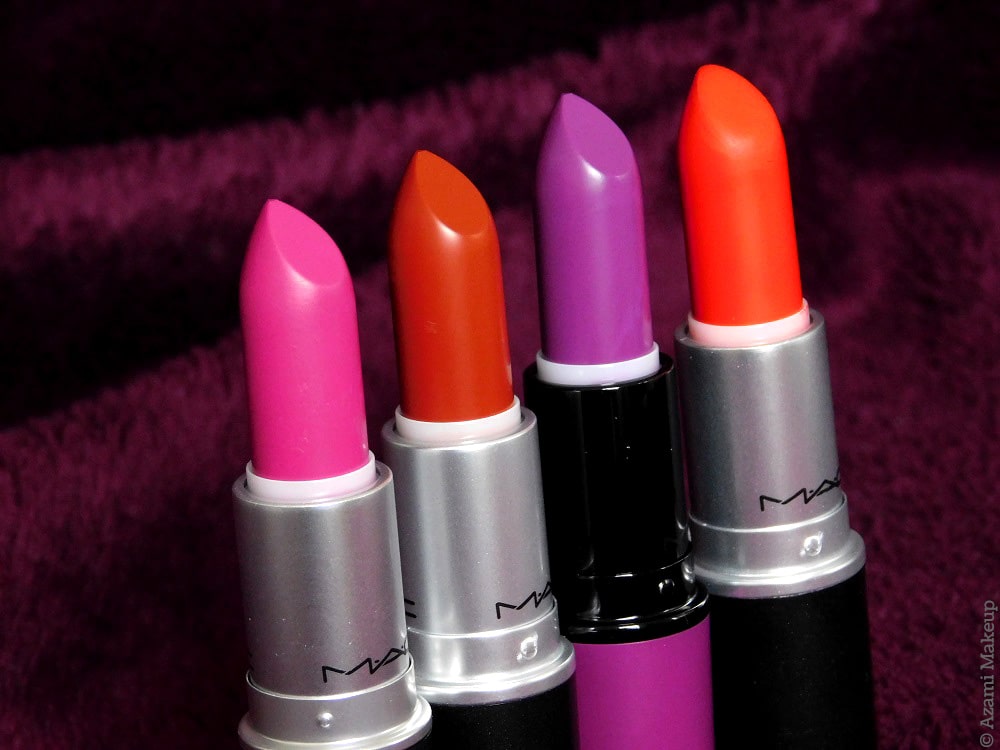 Four Matte and Retro Matte M.A.C. Cosmetics Statement Lipsticks in Heroine, Marraskesh, Lady Danger and Flat Out Fabulous - Swatches and Review Four Matte and Retro Matte M.A.C. Cosmetics Statement Lipsticks in Heroine, Marraskesh, Lady Danger and Flat Out Fabulous - Swatches and Review