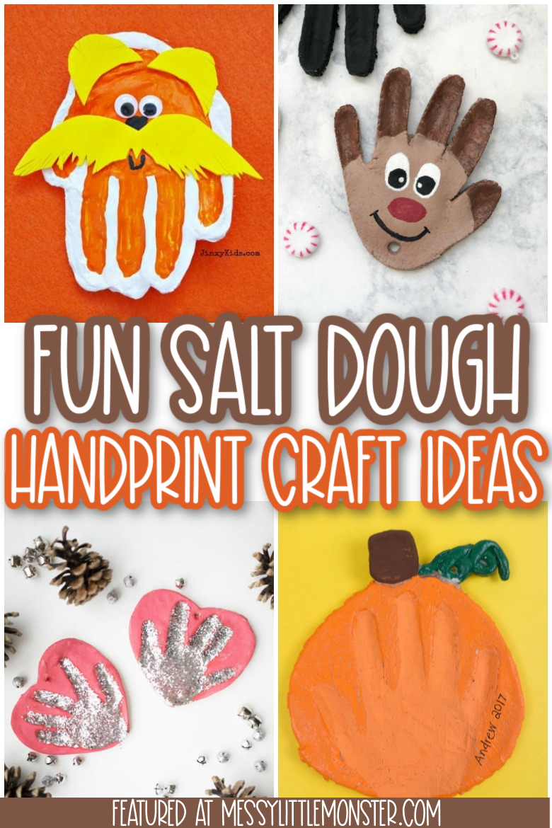 Salt Dough Handprints Messy Little Monster