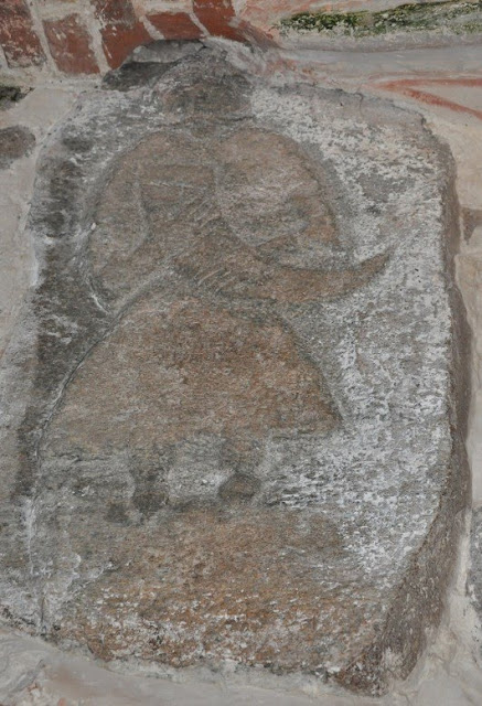 Kamień z reliefem przedstawiającym Świętowita w Altenkirchen koło Arkony na wyspie Rugia