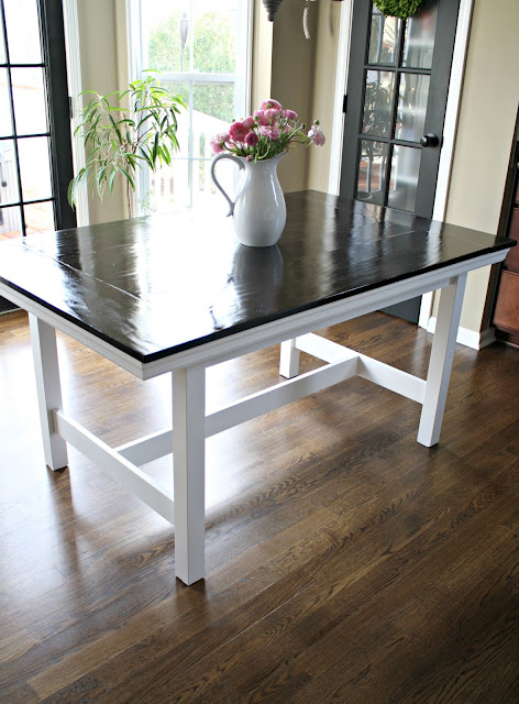 Ikea table turned farmhouse table