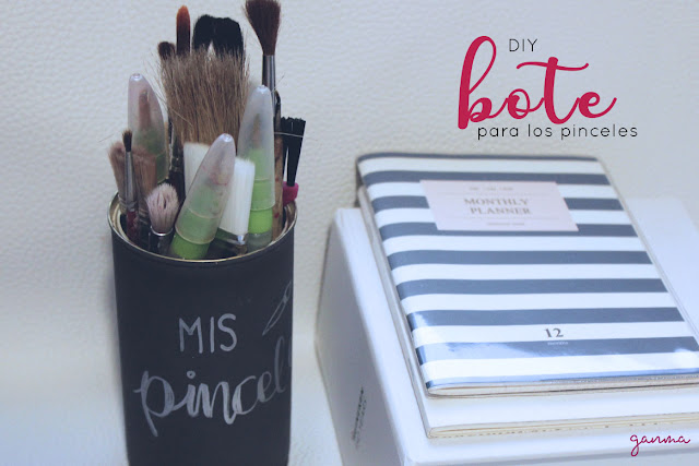 DIY: Bote para los pinceles